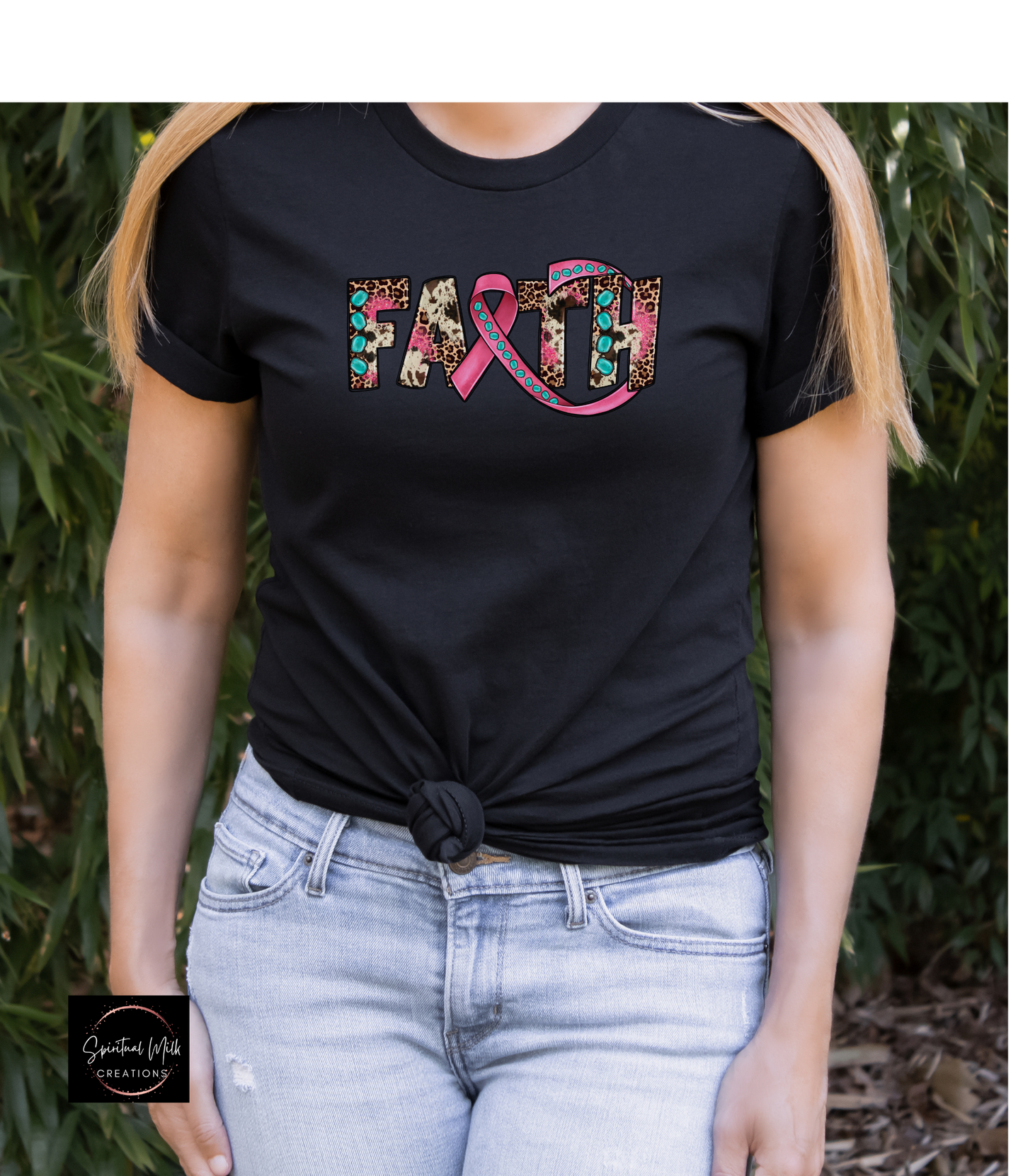 Faith Cancer Awareness Ribbon T-shirt