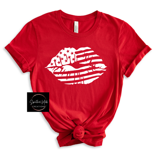 American Lips Fourth of July T-Shirt