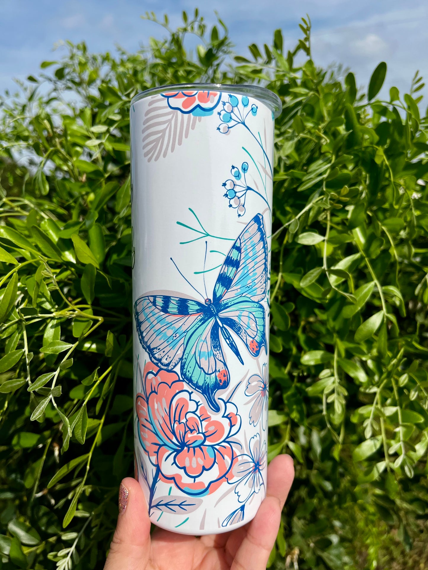 You are Fearfully & Wonderfully Made Butterfly 20 oz. Tumbler