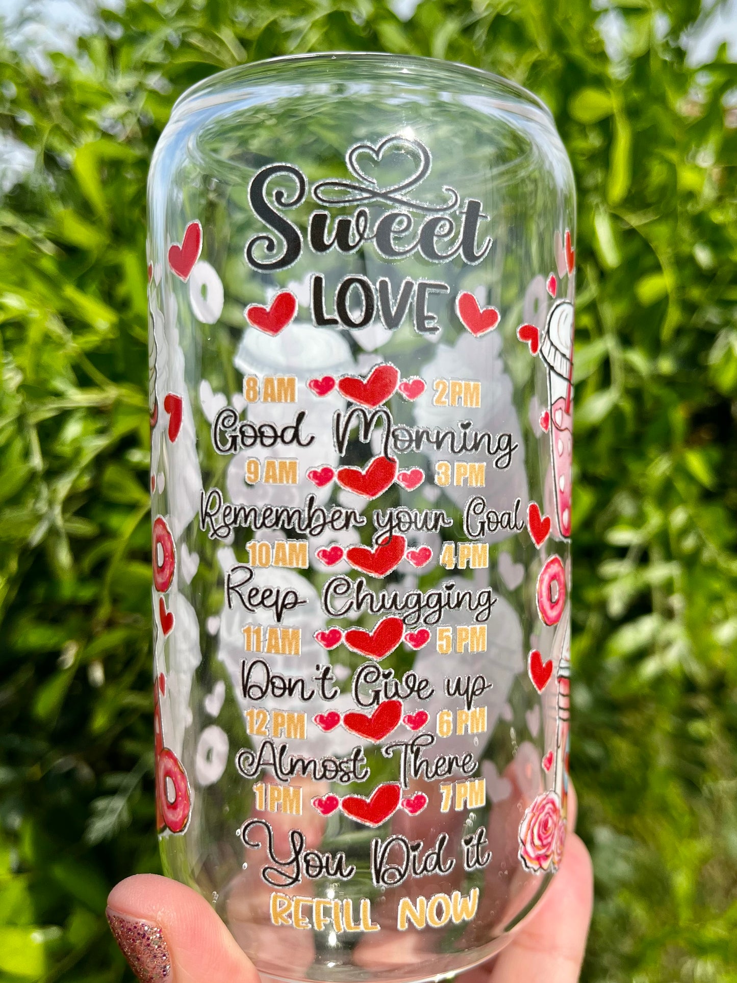 Sweet Love Iced Coffee Glass Can 16 Oz