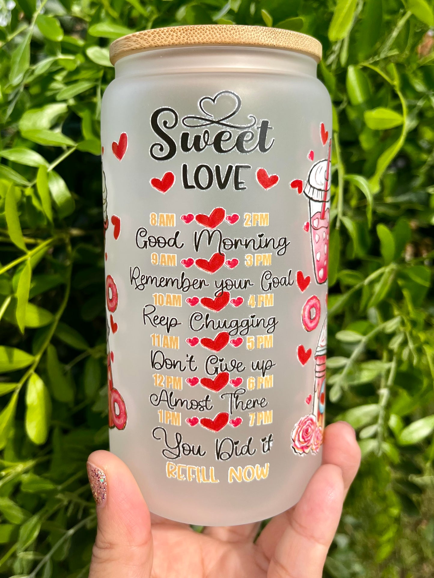 Sweet Love Iced Coffee Glass Can 16 Oz