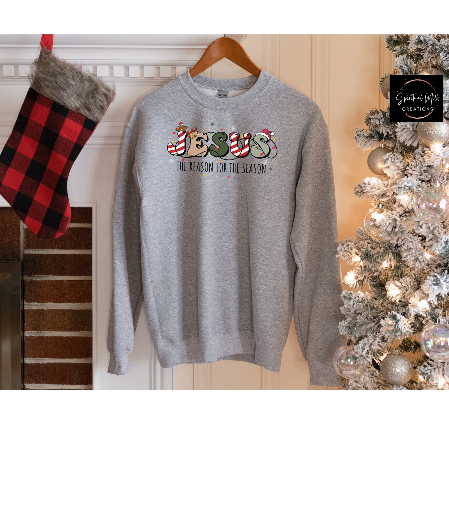 Jesus The Reason For The Season Crewneck Sweatshirt