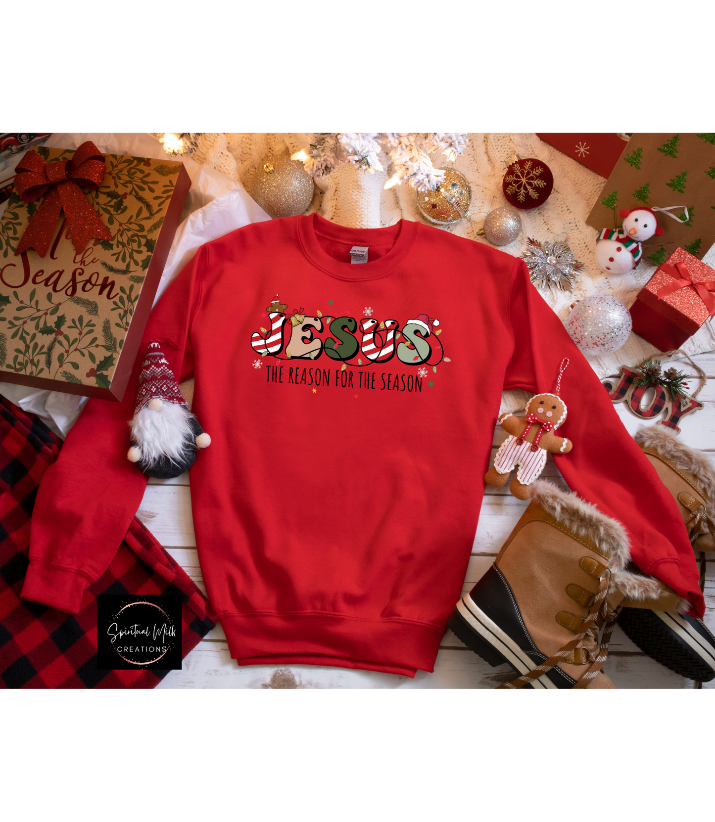 Jesus The Reason For The Season Crewneck Sweatshirt