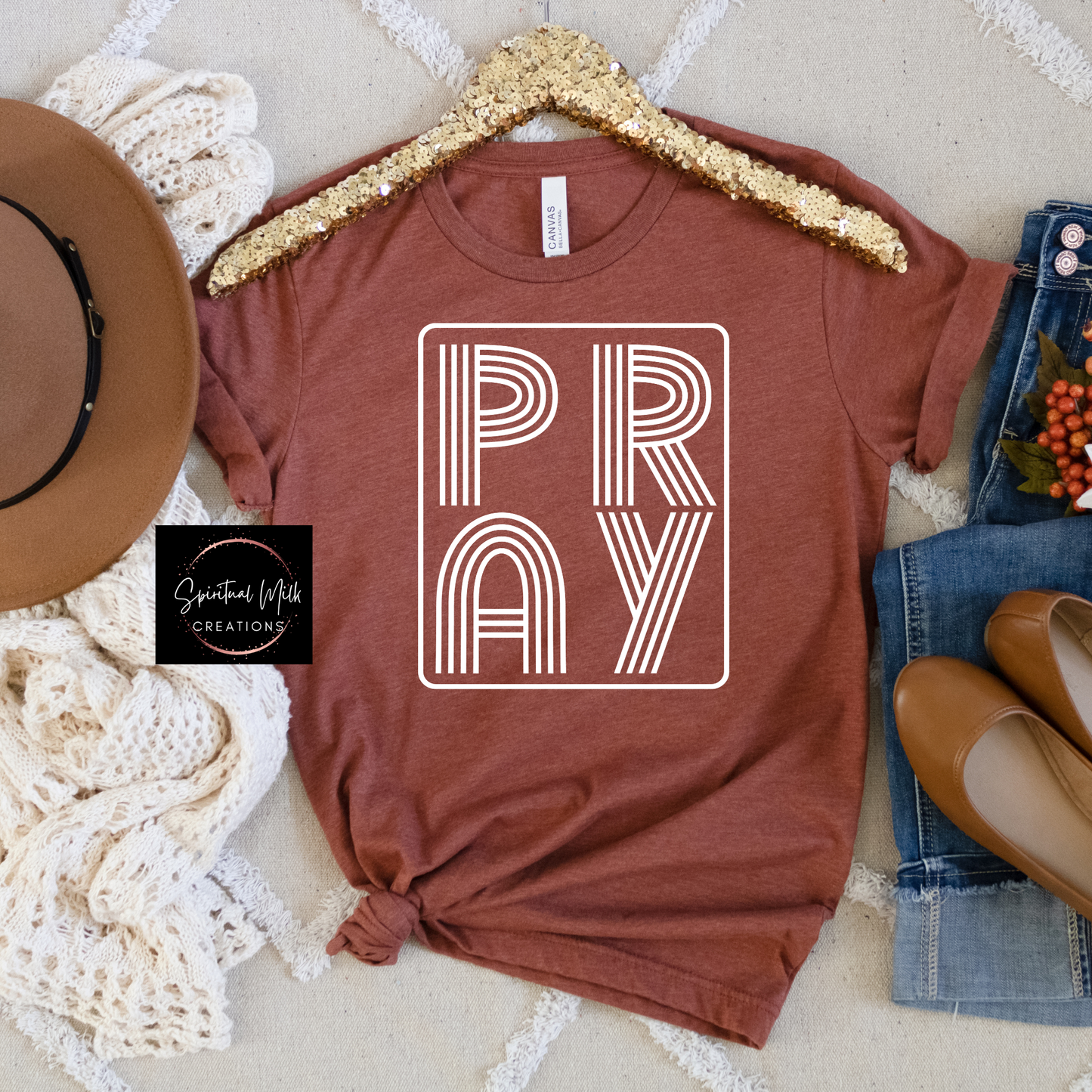 Pray Retro T-Shirt